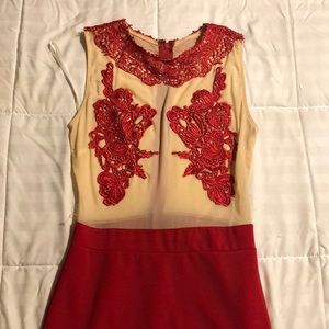 Red prom dress